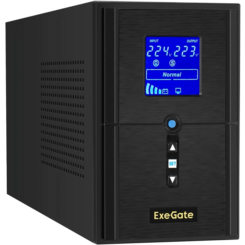 ИБП + батарея ExeGate SineTower SZ-1000.LCD.AVR.2SH.1C13.USB + 2x DT 1233 (33Ач) - фото 2