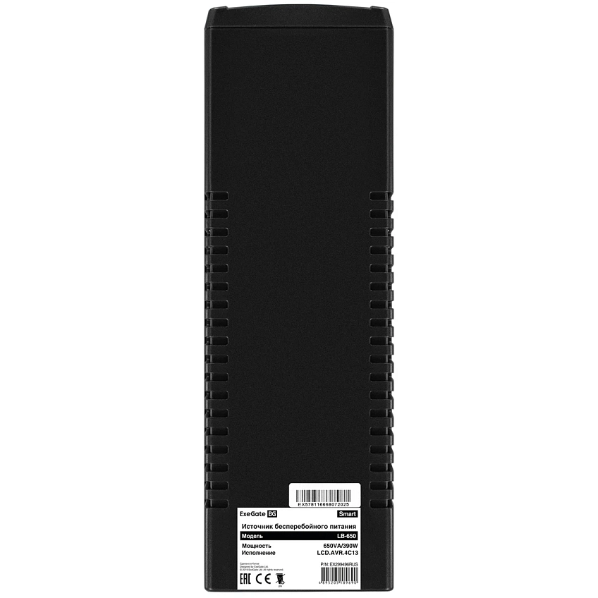 ИБП ExeGate Smart LB-650.LCD.AVR.4C13 - фото 8