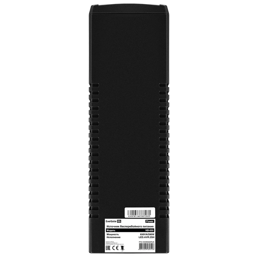 ИБП ExeGate Power NB-650.LED.AVR.2SH - фото 4