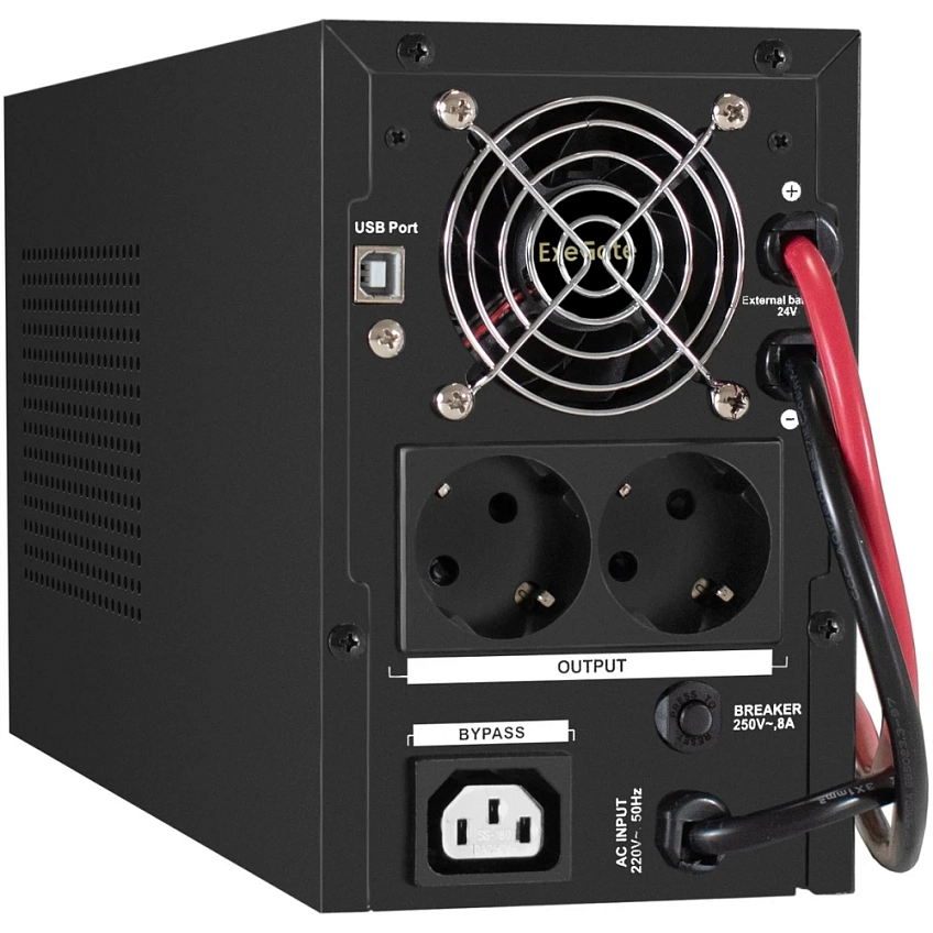 ИБП + батарея ExeGate SineTower SZ-1000.LCD.AVR.2SH.1C13.USB + 2x DT 1233 (33Ач) - фото 3