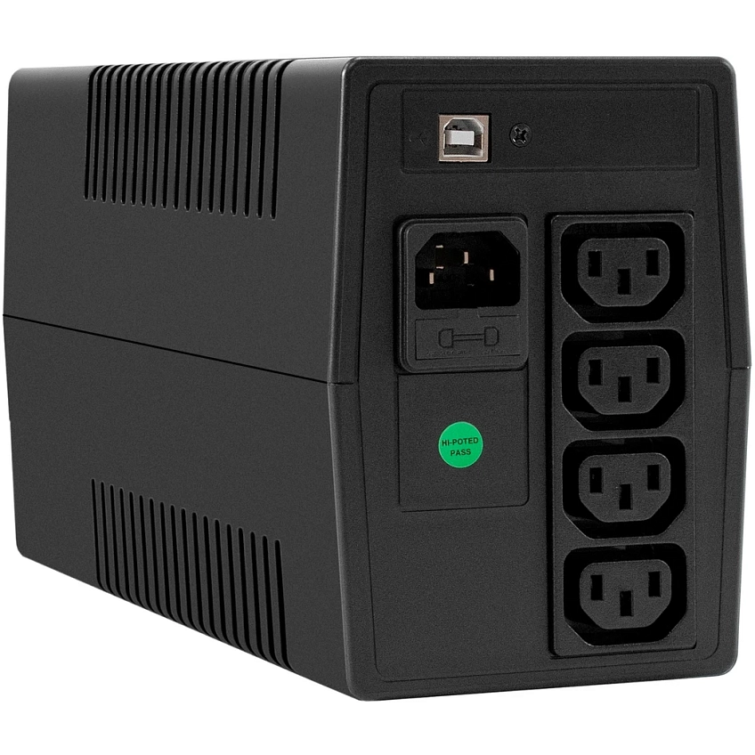 ИБП + батарея ExeGate Power NB-1000.LED.AVR.4C13.USB - фото 3