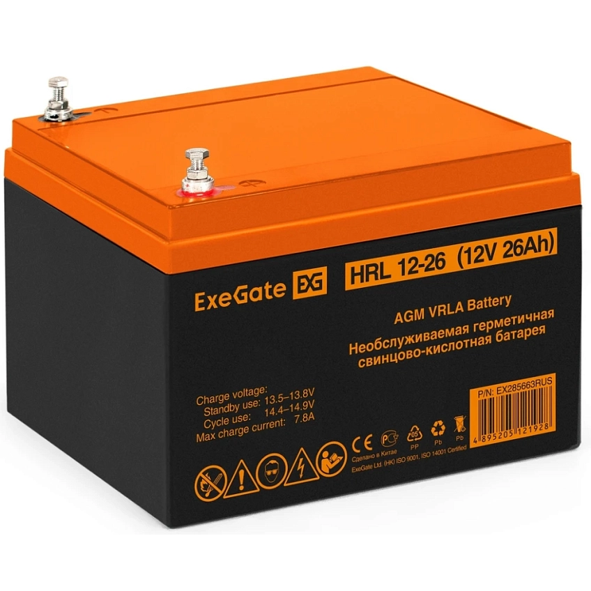 ИБП + батарея ExeGate FineSine SX-5000.LCD.AVR.2SH.T + 4x HRL 12-26 (26Ач) - фото 11
