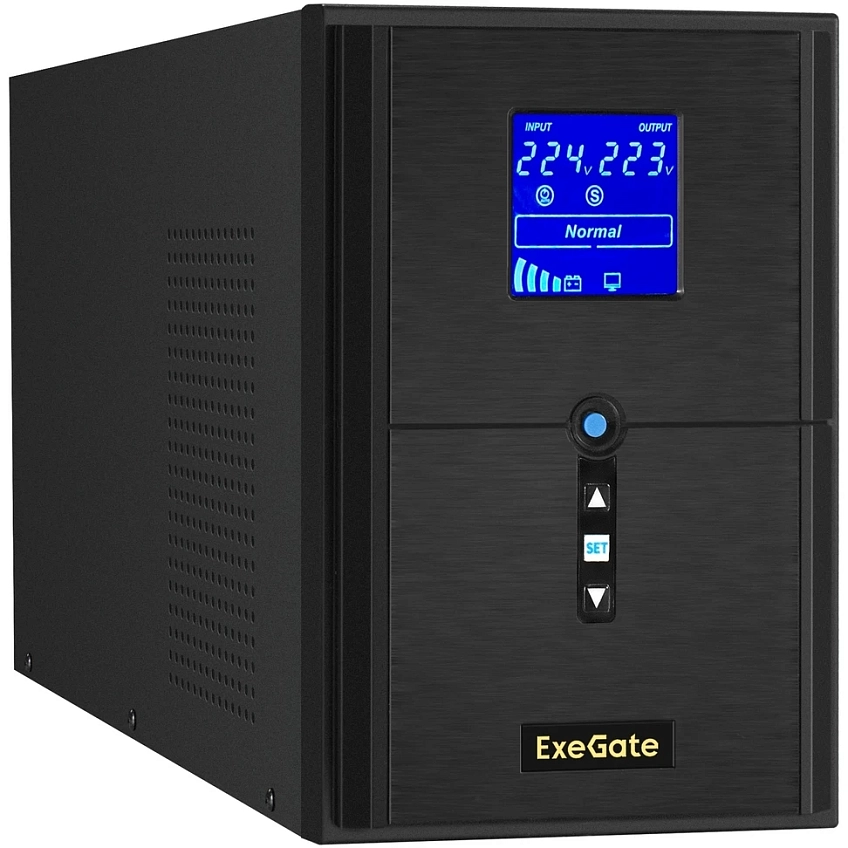 ИБП + батарея ExeGate SineTower SZ-2000.LCD.AVR.3SH.1C13.USB + 2x DT 1275 (75Ач) - фото 2