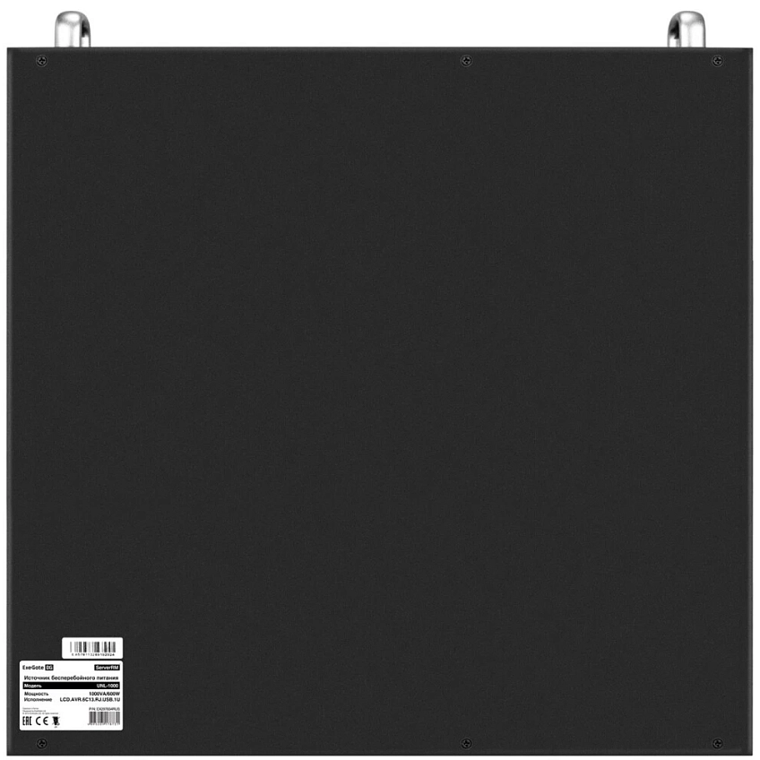 ИБП ExeGate 1U ServerRM UNL-1000.LCD.AVR.6C13.RJ.USB.1U - фото 4