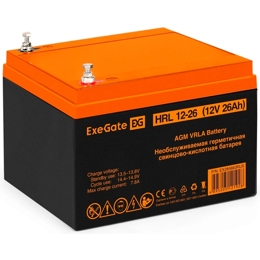 ИБП ExeGate IdealSine SR-1500.LCD.2SH + 2x HRL 12-26 (26Ач) - фото 7