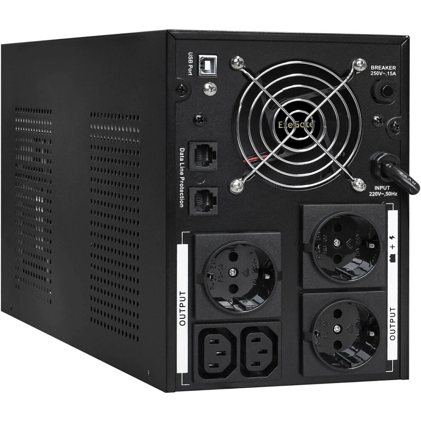 ИБП ExeGate SpecialPro Smart LLB-3000.LCD.AVR.3SH.2C13.RJ.USB - фото 2