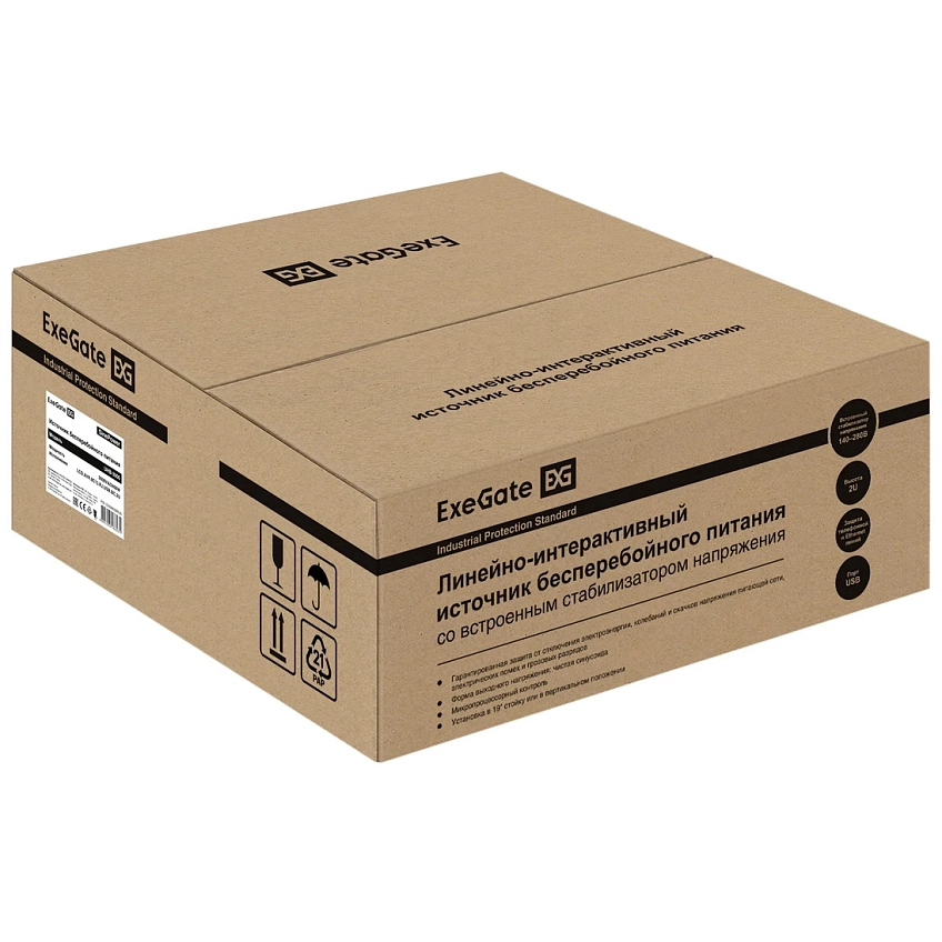 ИБП ExeGate SinePower UHB-3000.LCD.AVR.8C13.RJ.USB.BC.2U - фото 8