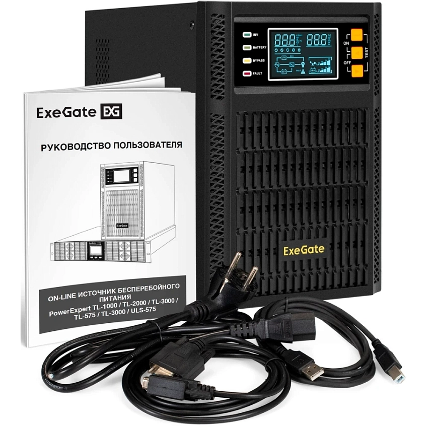 ИБП ExeGate PowerExpert TL-2000.LCD.AVR.3SH.USB.RS232.SNMP - фото 6