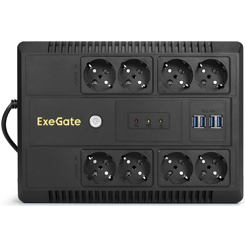 ИБП ExeGate NEO NNB-650.LED.AVR.8SH.CH - фото 2